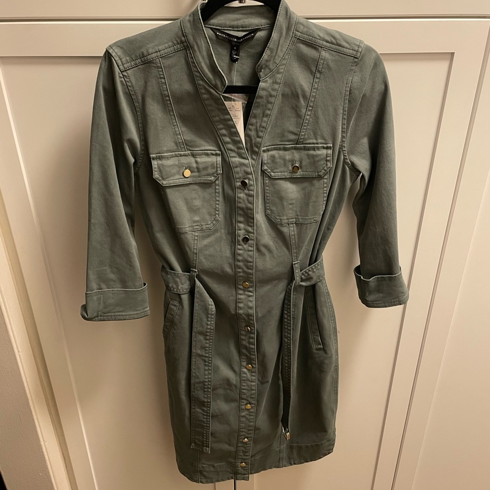 White House Black Market shirt dress NWT